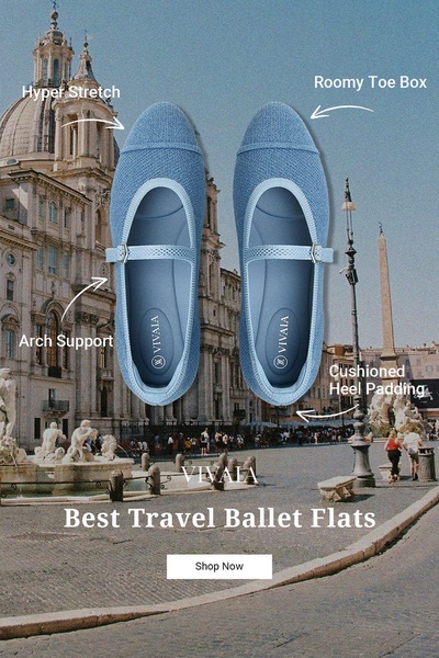 ballet flats, flat shoes, slip on shoes, mary jane flats, travel shoes, comfort flats, women's flats, product launch, brand awareness, outdoor, lifestyle, fresh, trustworthy, blue, neutral
